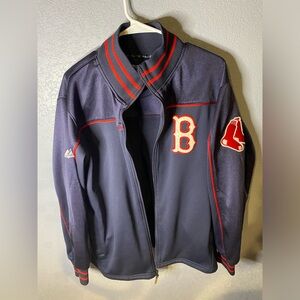 Boston Red Sox MLB Majestic Men's Size M Embroidered Baseball Full Zip Jacket